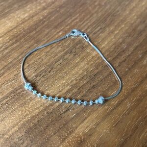 Silver Beaded Bracelet